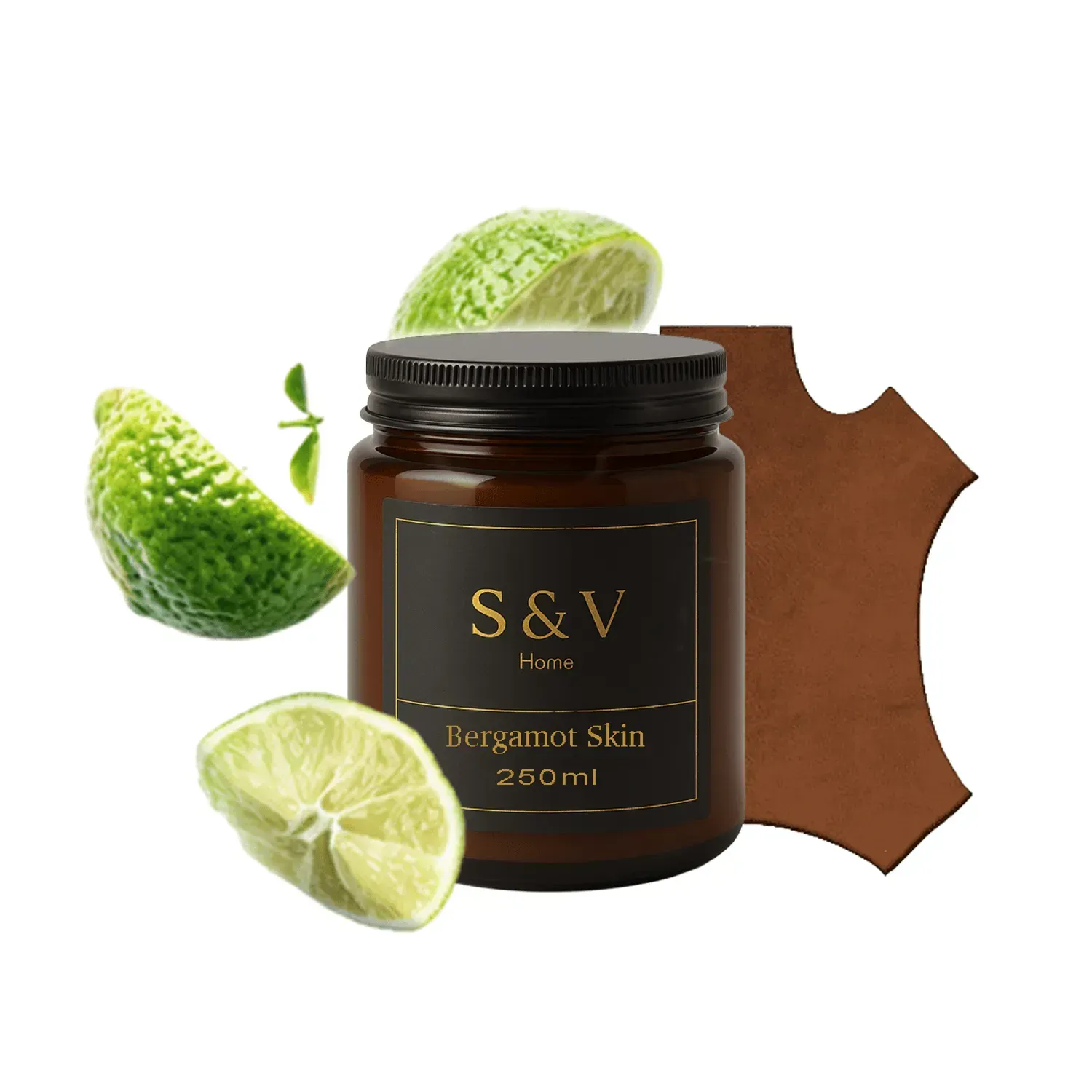 Ароматична свічка S&V Essence Шкіра Бергамот 250 мл